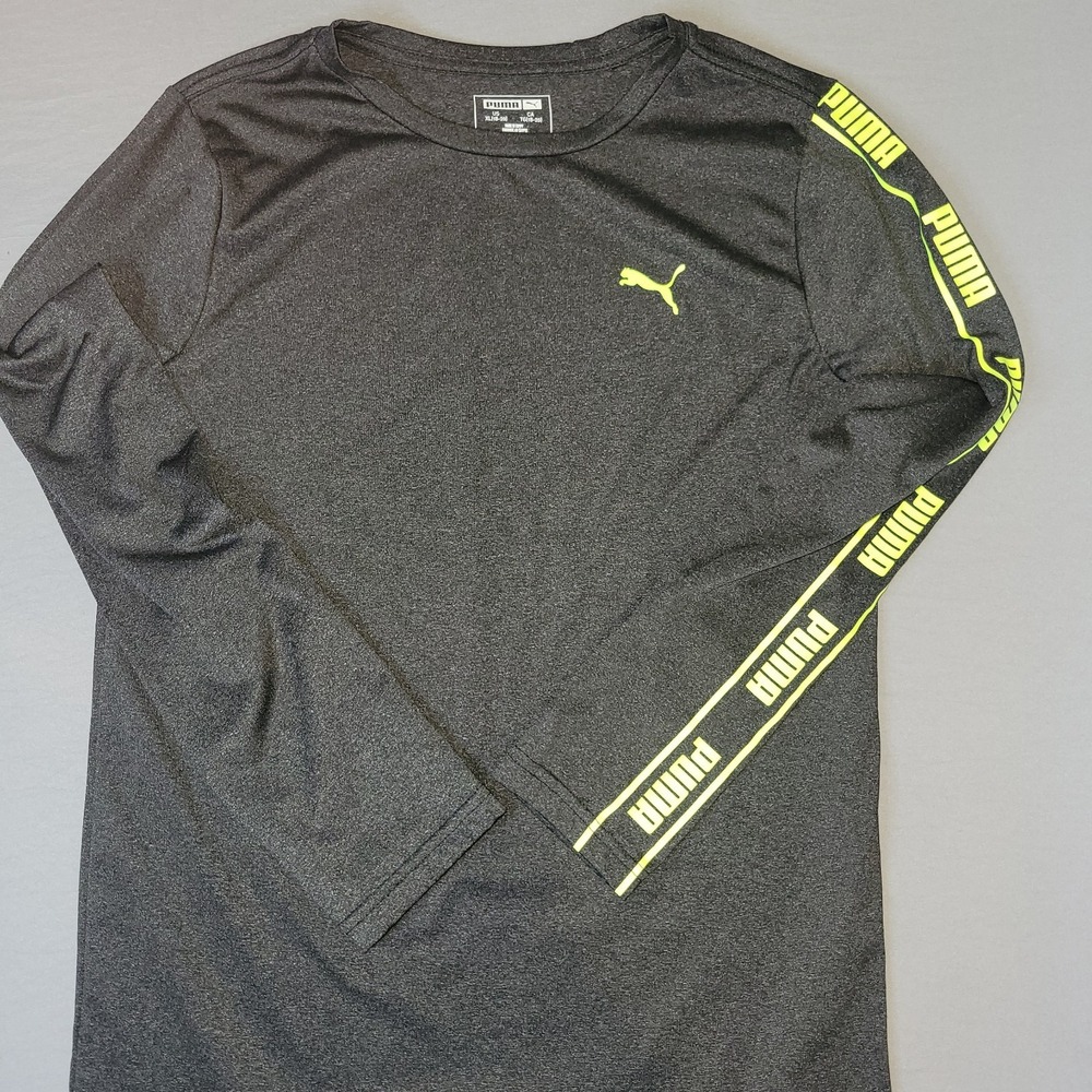 Puma boys Gray long sleeve shirt size X-large 18/20